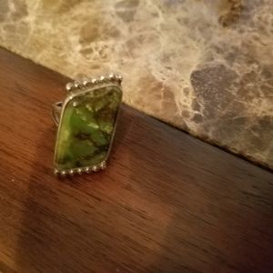 Vntg  Navajo Taxco Sterling  Carico Lake Turquois